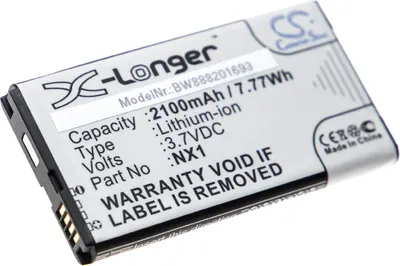 Produktbild von vhbw Akku Ersatz für BlackBerry ACC-53785-201, BAT-52961-003, BAT-52961-007 für Handy Smartphone Telefon (2100 mAh, 3,7 V, Li-Ion)
