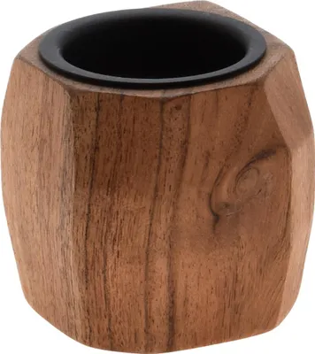 Image de Bougeoir en bois, acacia, 6 cm