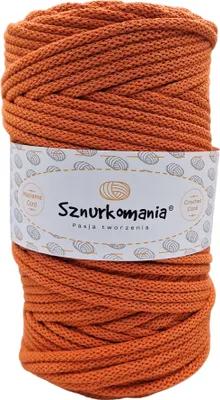 Zdjęcie produktu dla Pleciony sznurek bawełniany z rdzeniem 5mm 100m, przędza makrama, sznurek makrama, sznurek szydełkowy, przędza naturalna, sznurek 5mm, rękodzieło