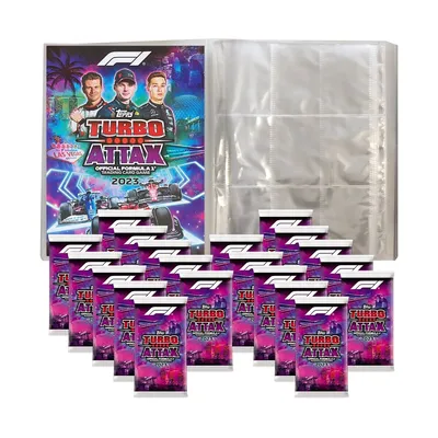 Produktbild von Topps - Turbo Attax Formel 1 2023 - 1 Leere Sammelmappe + 20 Booster