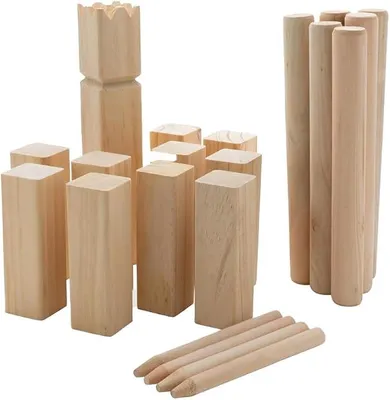 Imagen del producto de Juego de Kubb (ajedrez vikingo), juego de madera