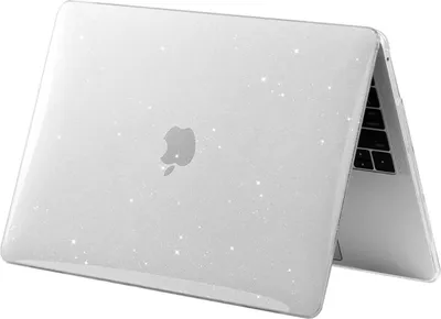 Produktbild von Tech-Protect SmartShell Hülle für MacBook Air 13" M2/M3 2022–2024 Transparent Glitzernd
