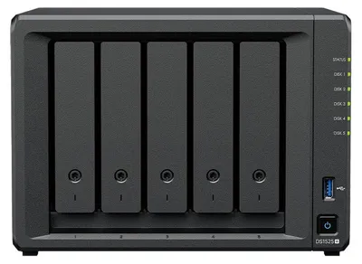 Produktbild von Synology DiskStation DS1525neo+ NAS Desktop AMD Ryzen V1500B 4 GB DDR4 0 TB Synology DSM Schwarz
