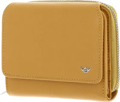 Produktbild von Golden Head Leder Geldbörse Madrid RFID Protect Zipped Billfold Coin Wallet Gamboge senfgelb