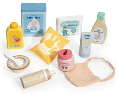 Produktbild von Tender Leaf Baby-Pflegeset Holzspielzeug für Rollenspiele