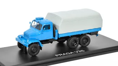 Obrázok produktu pre Praga V3S Valník s plachtou - modrá SSM 1:43