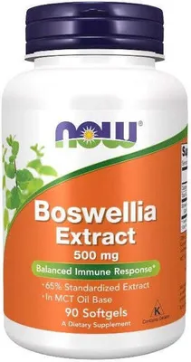 Obrázok produktu pre Boswellia extrakt 500 mg 90 mäkkých kapsúl Now Foods