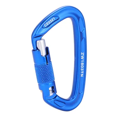 Image de mousqueton de sécurité 25KN pour l'escalade en extérieur (bleu)