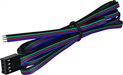 Produktbild von DesignLight Verbindungskabel 2 Meter RGB 4x0,15 mm2 mit RGB-Stecker / Zubehör / Ersatzteile