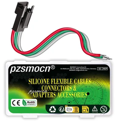 JST SM 2,5 mm 3-pol. Stecker, 15 Stk., 20AWG Silikonkabel 20 cm