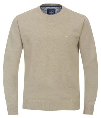 Produktbild von REDMOND Casual Herren Pullover Langarm Rundhals Comfort Beige XXL