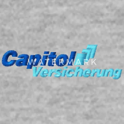 Produktbild von Spreadshirt Stromberg Gesticktes Logo Der Capitol Versicherung Uni Pullover, XXL, Weißgrau meliert