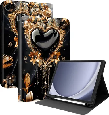 Produktbild von Aufstellbare Hülle für Samsung Galaxy Tab A11 / Tab A9 Motiv Kunstleder Tasche