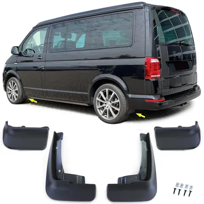 Produktbild von Schmutzfänger Spritzlappen VORNE + HINTEN für VW T5 T5.1 2003- / T6 T6.1 2015-