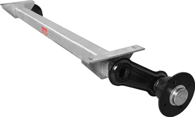 Produktbild von KNOTT VG7-L Achse ungebremst 750 kg Anhänger 1070 mm Auflage 1370 mm Spurmaß 4x100 Radanschluss verzinkt wartungsfrei langlebig