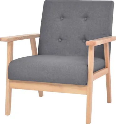 Produktbild von The Living Store Sessel Dunkelgrau Stoff