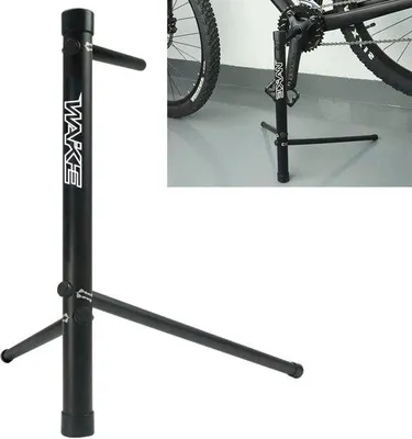 Produktbild von Famanu Fahrradständer Universell - Abnehmbarer Ständer für Mountainbike und Rennrad - Schwarz