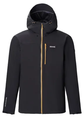 Obrázek produktu pro Regatta – bunda "Birchdale II", nepromokavá, pánská, model RG11378 (velikost 4XL), barva černá/tmavě hnědá