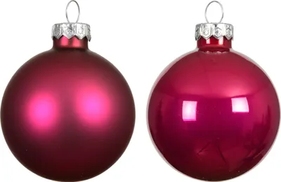 Produktbild von Weihnachtskugeln Glas 3,5cm 16 Stück - Festlich Rosa