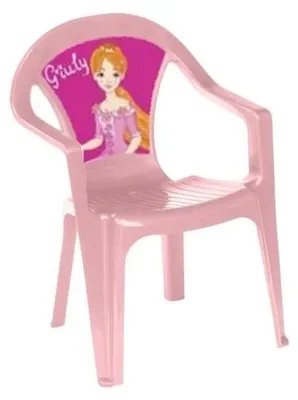 Produktbild von Pastellrosa Plastikstuhl – 3toysm