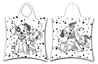 Produktbild von Disney 101 Dalmatiner Badeponcho mit Kapuze 50x115 cm