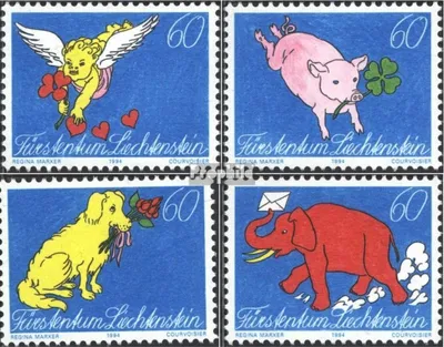 Produktbild von Briefmarken Liechtenstein 1994 Mi 1085-1088 (kompl.Ausg.) postfrisch Grußmarken