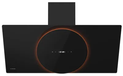 Image de Klarstein Total Eclipse Hotte Aspirante - 90 cm Hotte Décorative, 600 m³/h, LED 3000 K-6500 K, Tactile, CEE A, 61 dB, Extraction & Recirculation, Filtre Charbon, Noir