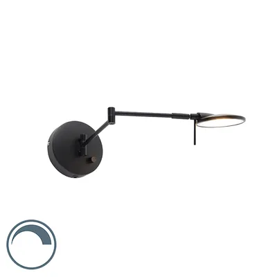 Produktbild von Trio Leuchten - Moderne Wandleuchte schwarz verstellbar inkl. LED - Kazam | Wohnzimmer | Schlafzimmer | Küche - Stahl Organisch - | (nicht austauschbare) LED