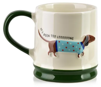 Produktbild von Becher Porzellan Affekdesign Doxie 8x12x9cm weiß 1pc