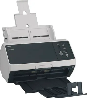 Produktbild von Ricoh FI-8150, 216 x 355,6 mm, 600 x 600 DPI, 50 Seiten pro Minute, Graustufen, Monochrom, ADF + Scanner mit manueller Zuführung, Schwarz, Grau