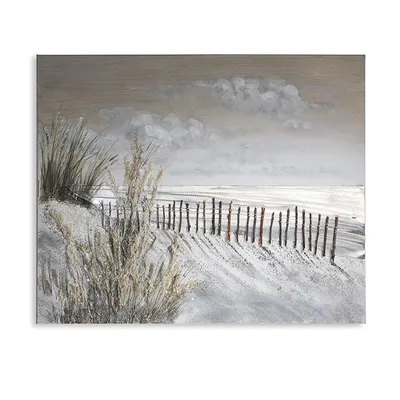 Produktbild von Casablanca Ölbild Düne weiss/grau/silber/brau 100x80cm  Höhe: 80 cm  Breite: 100 cm 31990