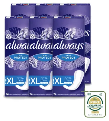 Productafbeelding van 6 x Always inlegkruisjes Extra Lang - Voorraadverpakking - 6 stuks