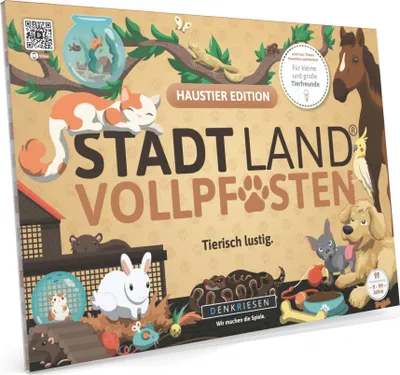 Produktbild von Stadt Land Vollpfosten® Haustier Edition – "Für alle Felle." | A4 Spielblock