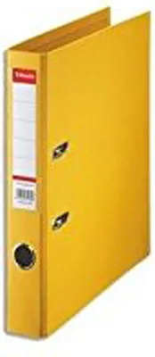 Image de Classeur en plastique Esselte Standard, DIN A4, 50 mm, jaune Couverture intérieure et extérieure recouverte de film PP, avec (320870)