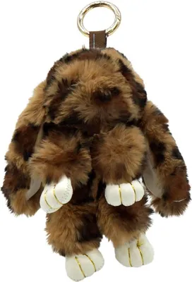 Produktbild von Schlüsselanhänger "Plüsch-Hase" Leo braun
