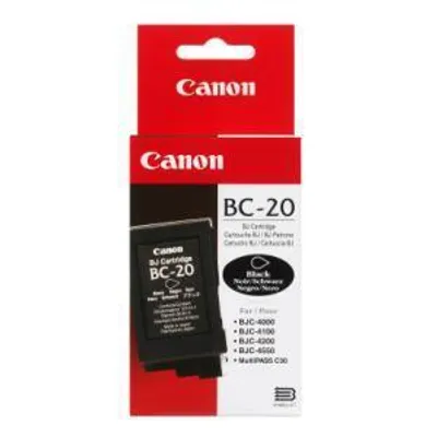 Produktbild von Canon Ink cartridge BC-20 black, 5 - 30 °C, 0.05 mm, 0.10 mm, 0.14 mm