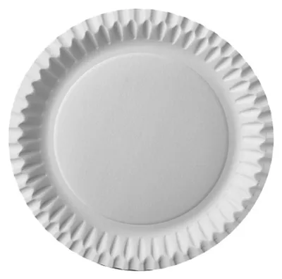 Produktbild von 50 Papstar Teller, Pappe rund Ø 23 cm weiss 90001