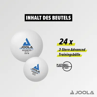 Image de Balles de tennis de table JOOLA Advanced Training *** 24 pcs - blanches