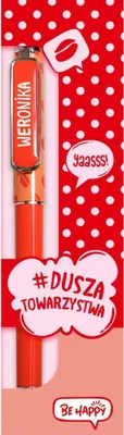 Produktbild von Pop-Art-Kugelschreiber – Weronika – Be-Happy Gifts