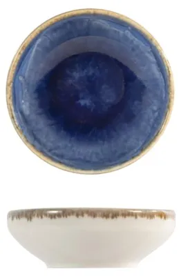 Kobaltset mit 24 Porzellanschalen, 10 cm, blau