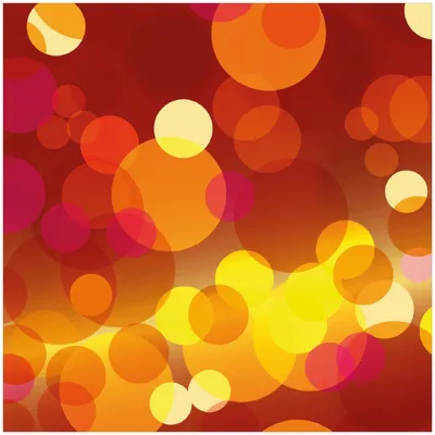 Produktbild von Wallario Premium Glasbild, freischwebende Optik, kräftige Farben, Größe 30 x 30 cm Motiv Rote  gelbe und orange Kreise - harmonisches Muster