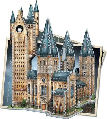 Image de WREBBIT Puzzle 3D Harry Potter : Poudlard, tour d'astronomie 875 pièces