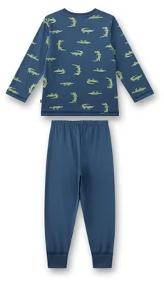 Produktbild von Sanetta Jungen-Schlafanzug blau | Gemütlicher Kinderpyjama
