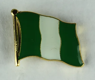 Produktbild von Nigeria Pin Anstecker Flagge Fahne Nationalflagge