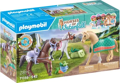 Produktbild von PLAYMOBIL Konie z Wodospadu 71356 3 konie: Morgan, Quarter Horse & Shagya Arabian