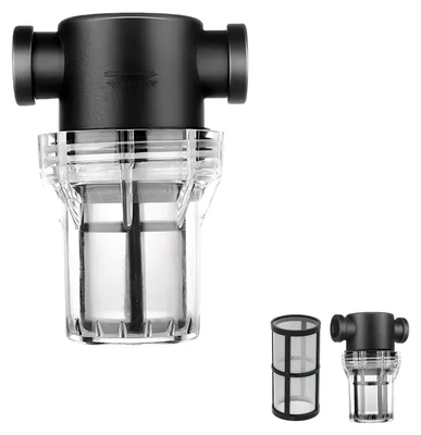 Obrázek produktu pro Vodní filtr hadice 1/2 palce - 80 mesh nerezová ocel - Průhledné pouzdro - Zahrada