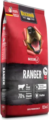 A bag of dog food.