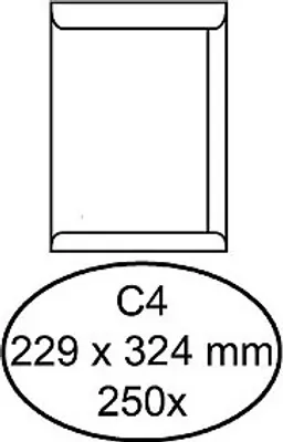 Immagine prodotto di Busta Hermes deed C4 229x324mm bianco 250 pz