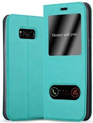 Produktbild von Cadorabo Schutzhülle für Samsung Galaxy S8 Hülle in Türkis Handyhülle Book Case Cover Etui
