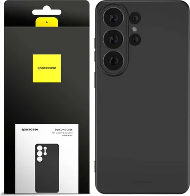 Zdjęcie produktu dla Silikonowe etui SPACECASE Silicone Case do Galaxy S26 Ultra Czarny